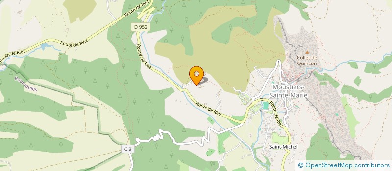 localisation de l'entreprise SCI ALMV  MOUSTIERS-SAINTE-MARIE