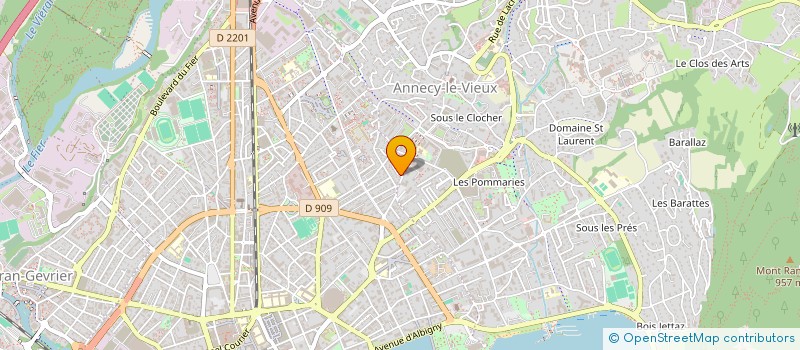 localisation de l'entreprise SCI ALMYR à ANNECY
