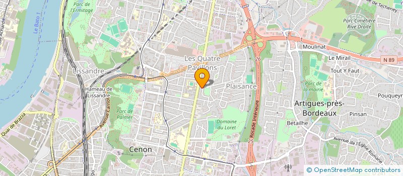 localisation de l'entreprise SCI ALNA  CENON