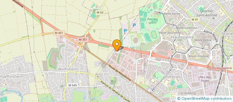 localisation de l'entreprise SCI ALO  ECKBOLSHEIM