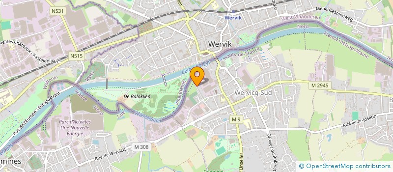 localisation de l'entreprise SCI ALOA  WERVICQ-SUD