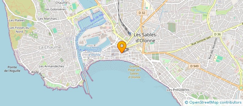 localisation de l'entreprise SCI ALOA à LES SABLES D'OLONNE