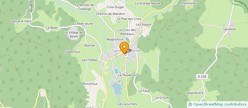 localisation de l'entreprise SCI ALOAA  SAINT-ANTHEME