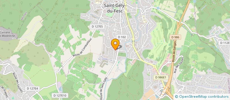 localisation de l'entreprise SCI ALOE  SAINT-GELY-DU-FESC