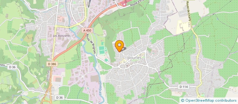 localisation de l'entreprise SCI ALOEM  VOURLES