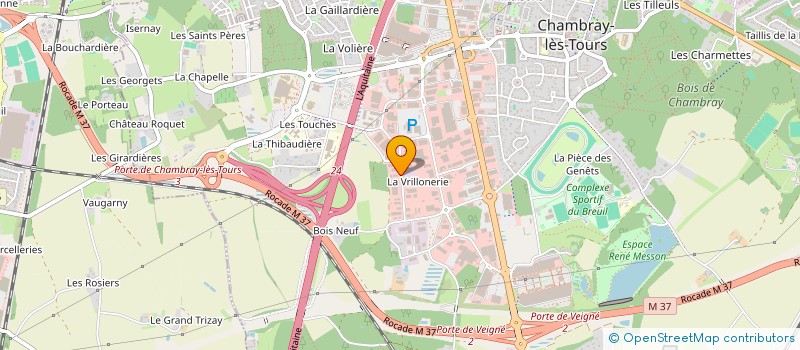 localisation de l'entreprise SCI ALOES  CHAMBRAY-LES-TOURS