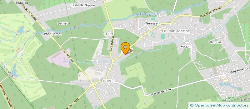 localisation de l'entreprise SCI ALOHA  LE PIAN-MEDOC