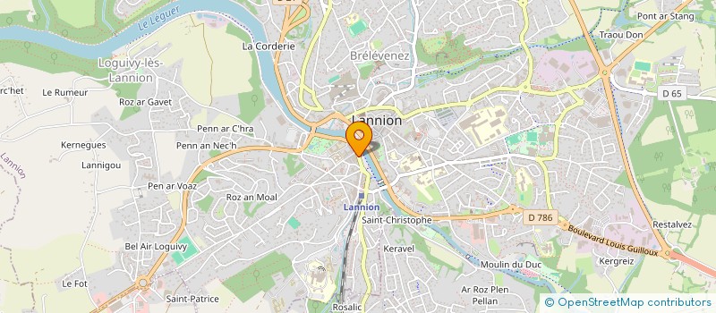 localisation de l'entreprise SCI ALOHA  LANNION