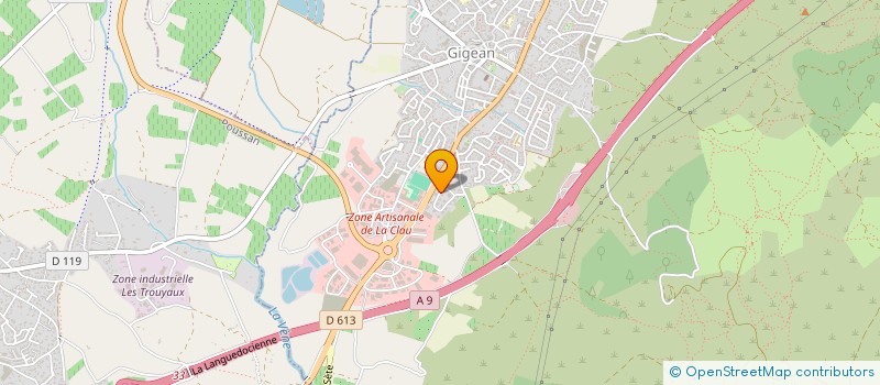 localisation de l'entreprise SCI ALOPIAS  GIGEAN