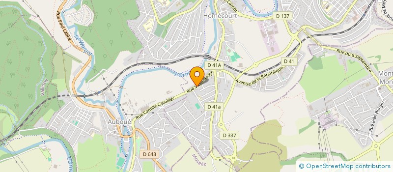 localisation de l'entreprise SCI ALOUANE  HOMECOURT