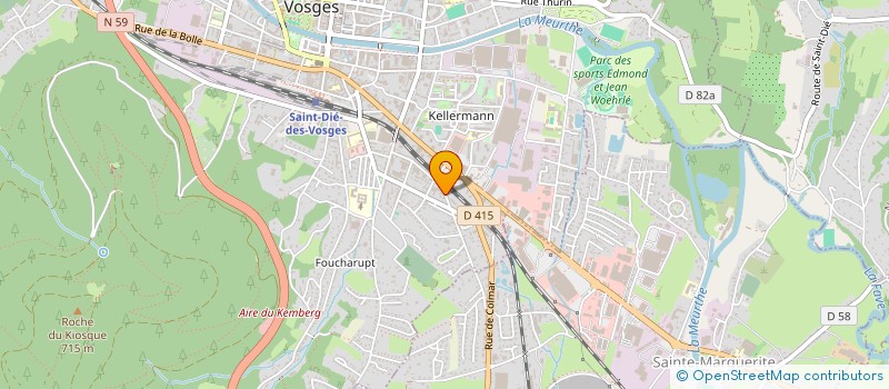 localisation de l'entreprise SCI ALOUBA à SAINT-DIE-DES-VOSGES