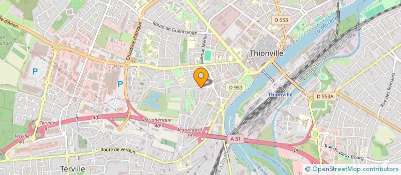 localisation de l'entreprise SCI ALOYS à THIONVILLE