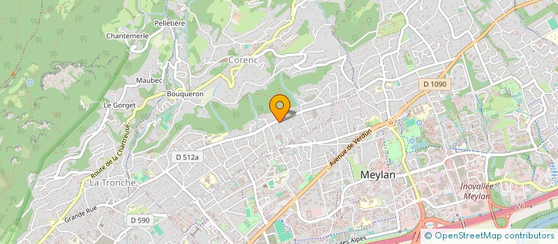 localisation de l'entreprise SCI ALP 2024  CORENC