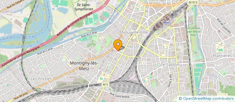 localisation de l'entreprise SCI ALP  METZ