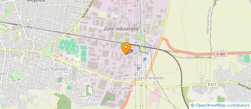 localisation de l'entreprise SCI ALP  MEYZIEU