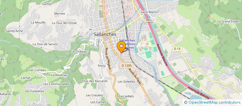 localisation de l'entreprise SCI ALP'KINES à SALLANCHES