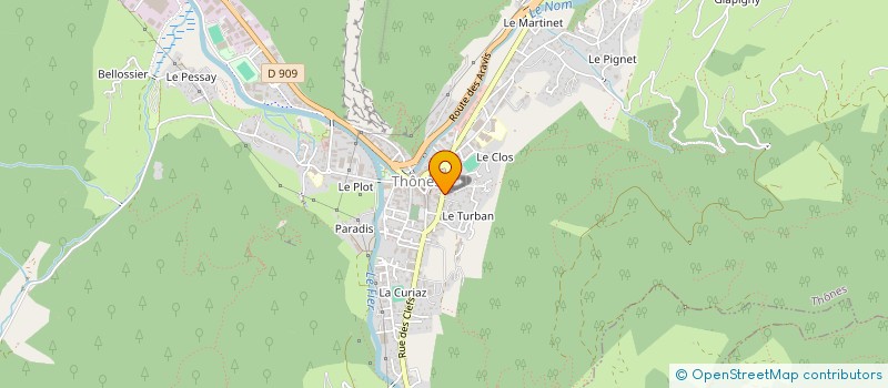 localisation de l'entreprise SCI ALP' OSTEO à THONES
