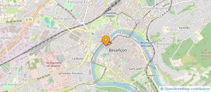 localisation de l'entreprise SCI ALPA  BESANCON