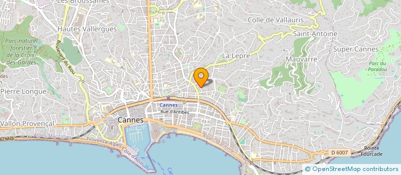 localisation de l'entreprise SCI ALPA à CANNES