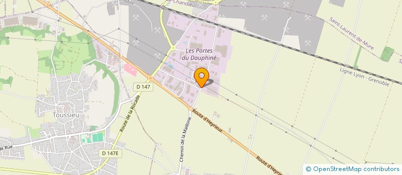 localisation de l'entreprise SCI ALPA  SAINT-PIERRE-DE-CHANDIEU