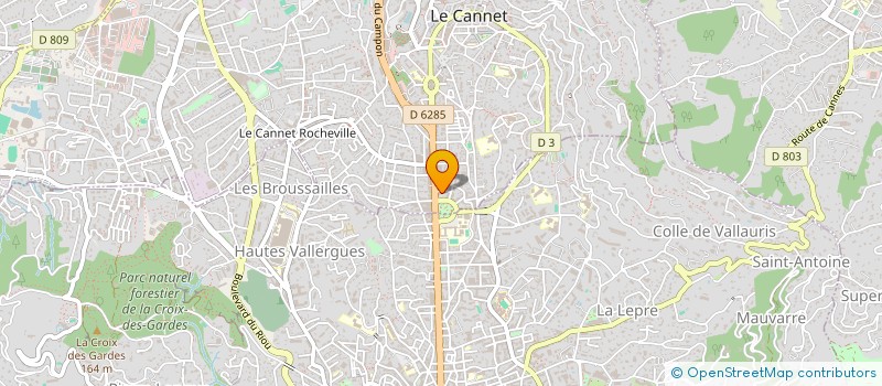 localisation de l'entreprise SCI ALPA à LE CANNET