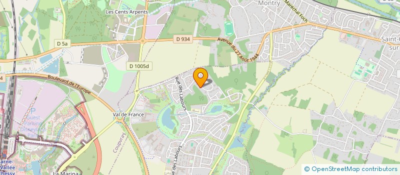 localisation de l'entreprise SCI ALPA JYD  MAGNY-LE-HONGRE