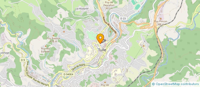 localisation de l'entreprise SCI ALPA-SOLANE  TULLE