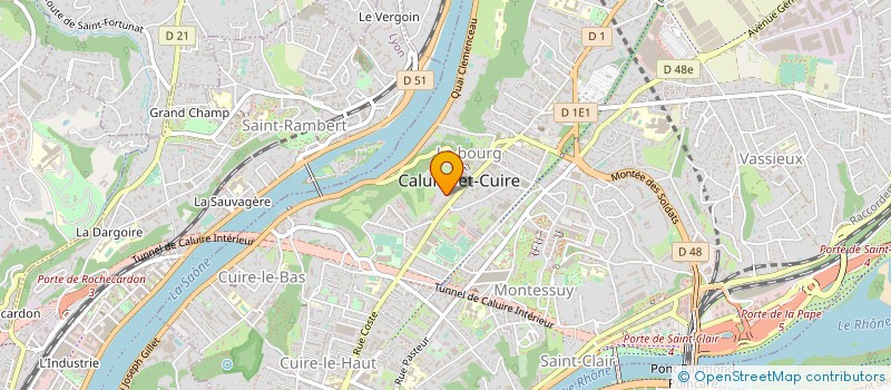 localisation de l'entreprise SCI ALPACALA à CALUIRE-ET-CUIRE