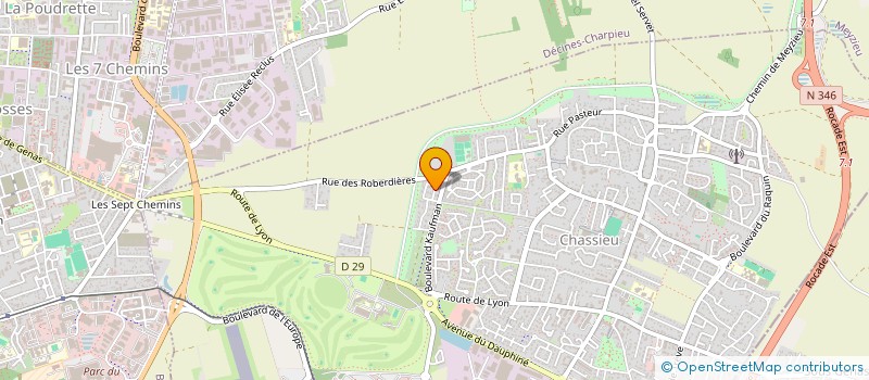 localisation de l'entreprise SCI ALPASAND  CHASSIEU