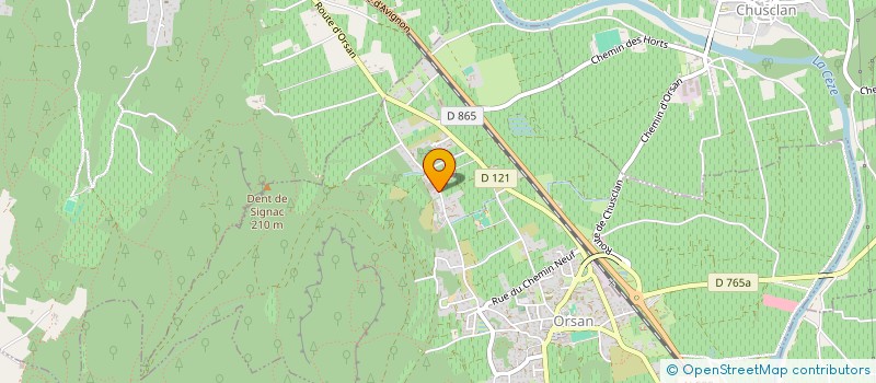 localisation de l'entreprise SCI ALPAX  ORSAN