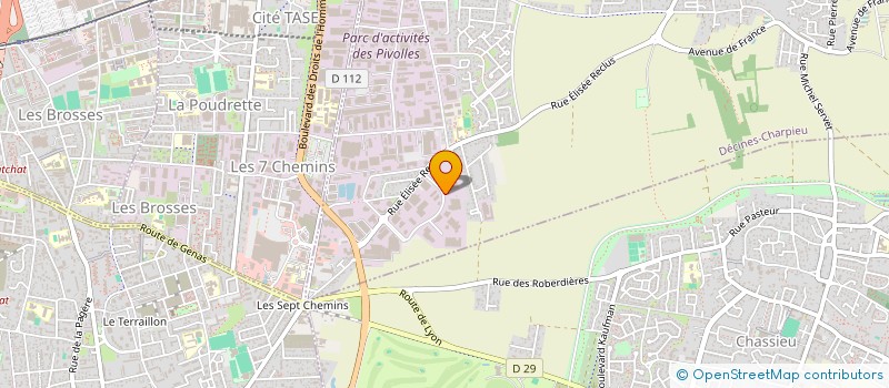 localisation de l'entreprise SCI ALPAYA  DECINES-CHARPIEU