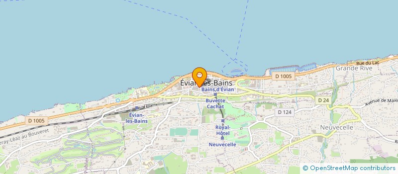 localisation de l'entreprise SCI ALPAZUR  EVIAN-LES-BAINS