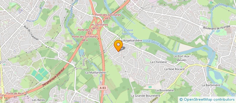 localisation de l'entreprise SCI ALPB  VERTOU