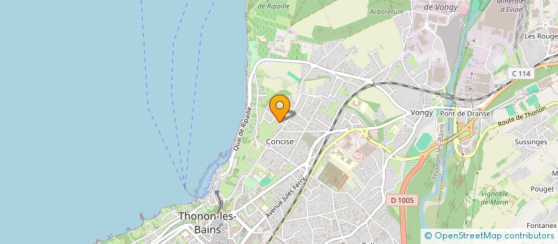 localisation de l'entreprise SCI ALPECE à THONON-LES-BAINS