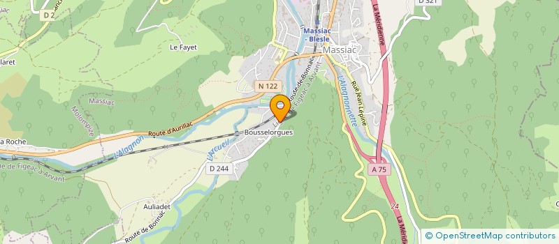 localisation de l'entreprise SCI ALPEJE à MASSIAC