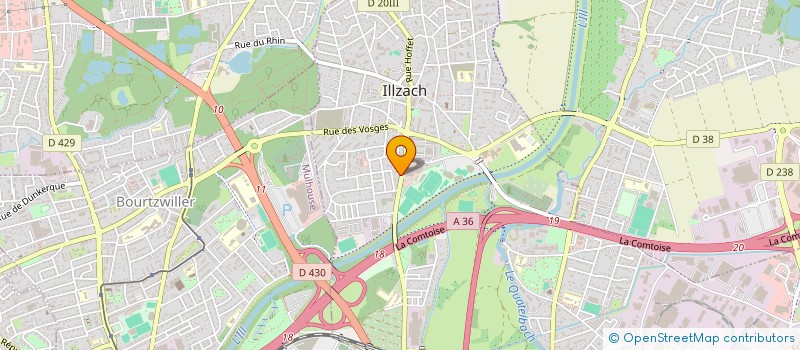 localisation de l'entreprise SCI ALPER  ILLZACH