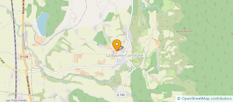 localisation de l'entreprise SCI ALPES-ADOUR  LA BAUME-CORNILLANE