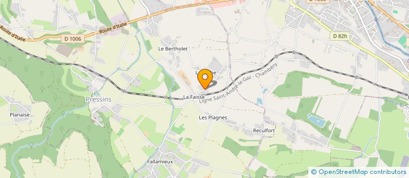 localisation de l'entreprise SCI ALPES AZUR  PRESSINS