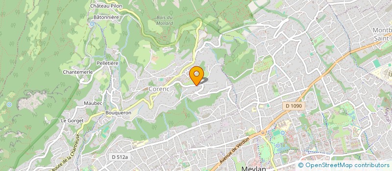 localisation de l'entreprise SCI ALPES BORGHESE  CORENC