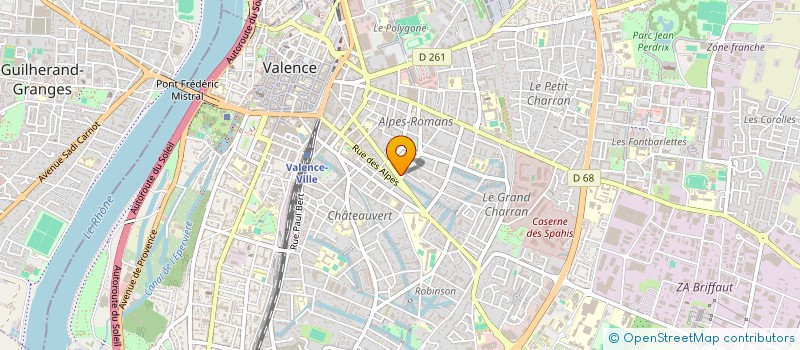 localisation de l'entreprise SCI ALPES FAVENTINES à VALENCE