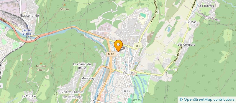 localisation de l'entreprise SCI ALPES LOGIS à VIZILLE