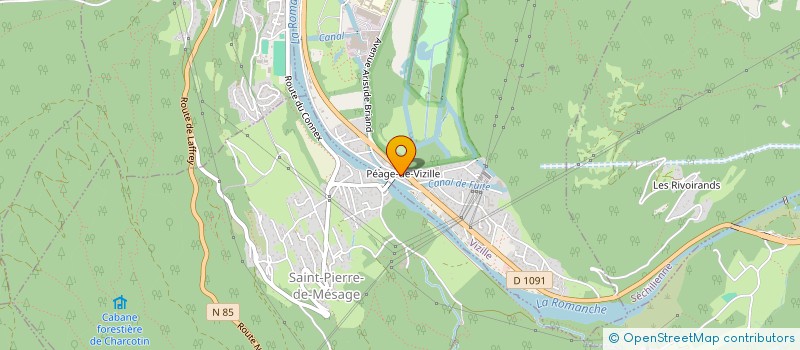 localisation de l'entreprise SCI ALPES PEAGE  VIZILLE