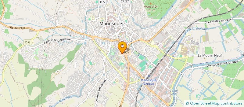 localisation de l'entreprise SCI ALPES URBA à MANOSQUE