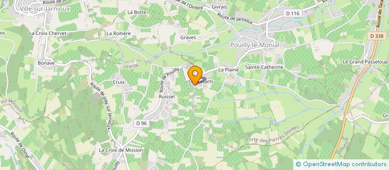 localisation de l'entreprise SCI ALPH à PORTE-DES-PIERRES-DOREES