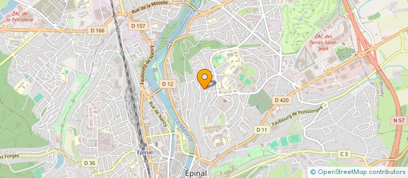 localisation de l'entreprise SCI ALPH IMMO à EPINAL