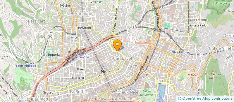 localisation de l'entreprise SCI ALPHA 23  NICE