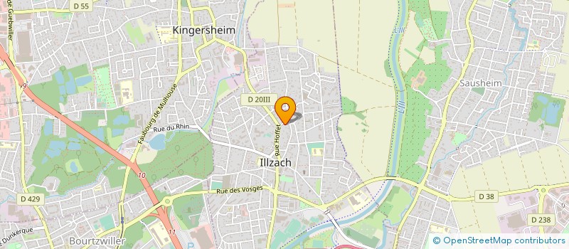 localisation de l'entreprise SCI ALPHA  ILLZACH