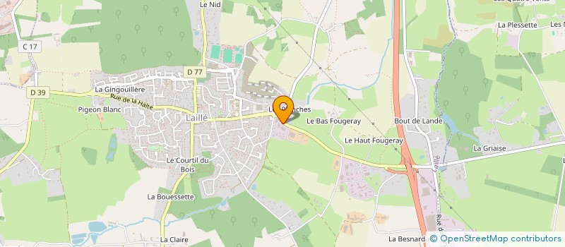 localisation de l'entreprise SCI ALPHA  LAILLE