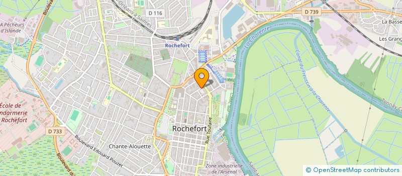 localisation de l'entreprise SCI ALPHA  ROCHEFORT