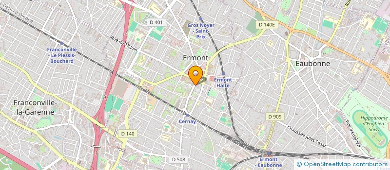 localisation de l'entreprise SCI ALPHA  ERMONT